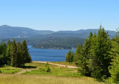 Spectacular View from Gotham Bay forest and river in the Lake Coeur d'Alene Idaho